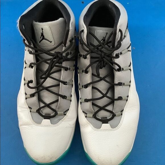 Pre-owned Nike Air Jordan Prime Flight White Grey - Picture 1 of 8